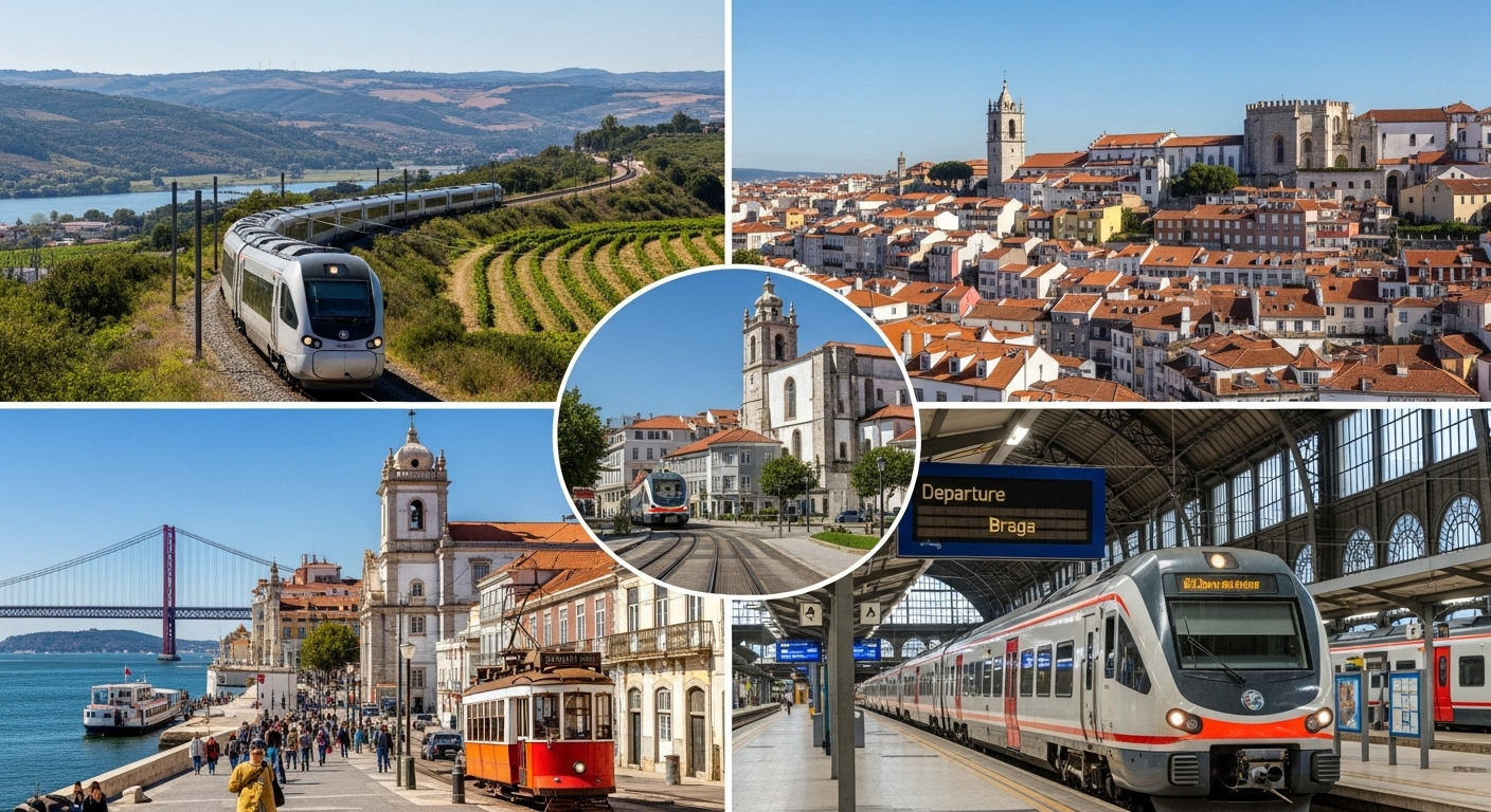 Train from Lisbon to Braga