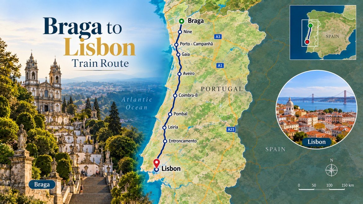 Braga to Lisbon Train: