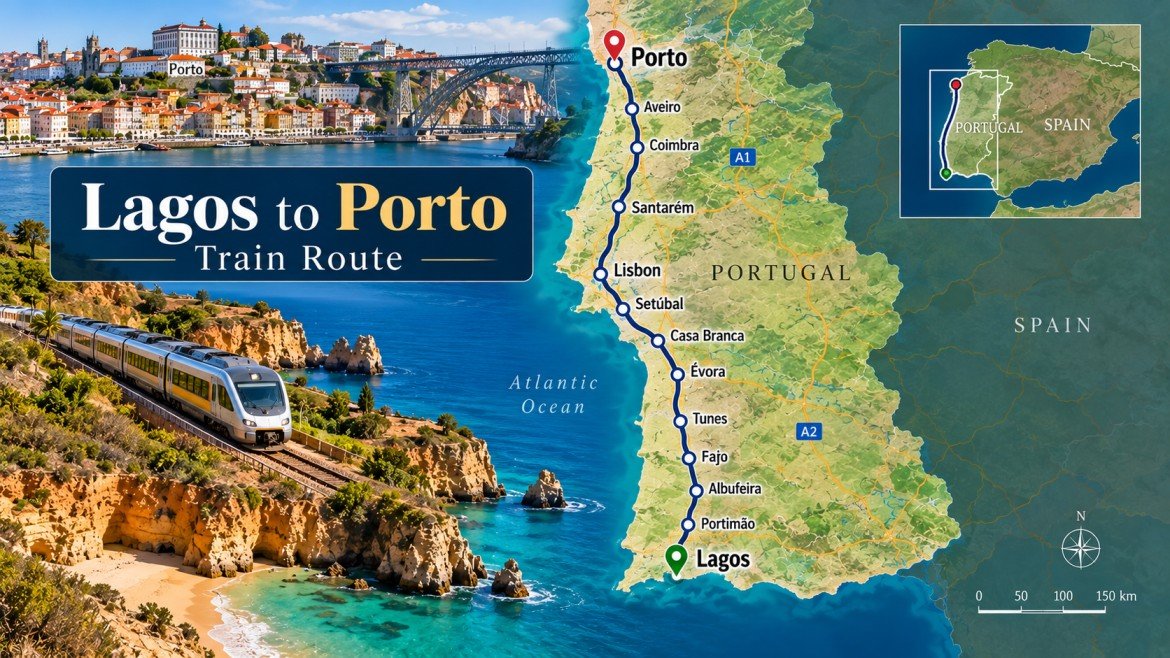 Lagos to Porto Train Route