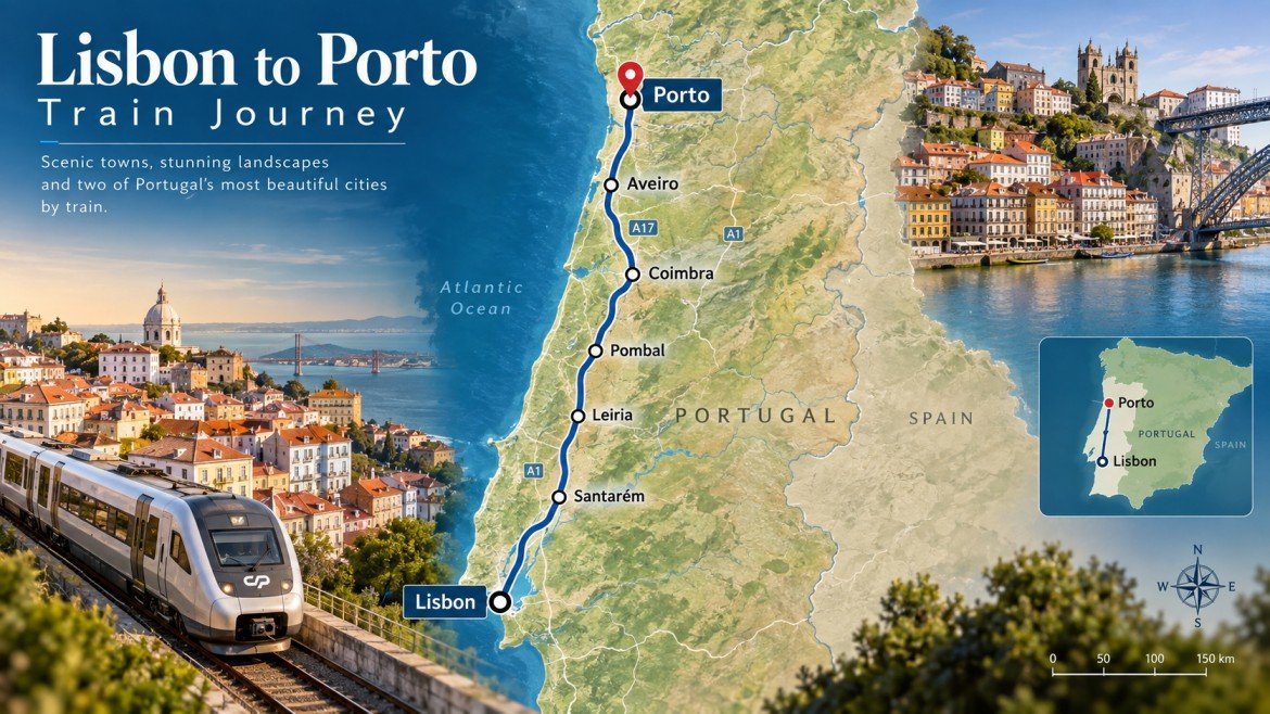 lisbon to porto train