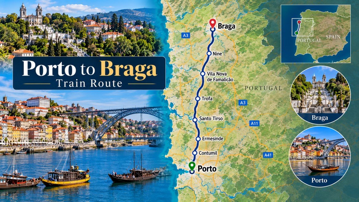 porto to braga train